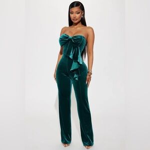 Fashion Nova Your Favorite Gift Velvet Jumpsuit